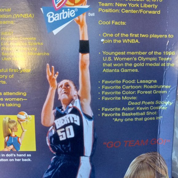 Limited Edition 1998 WNBA Barbie Rebecca Lobo - Picture 4 of 4